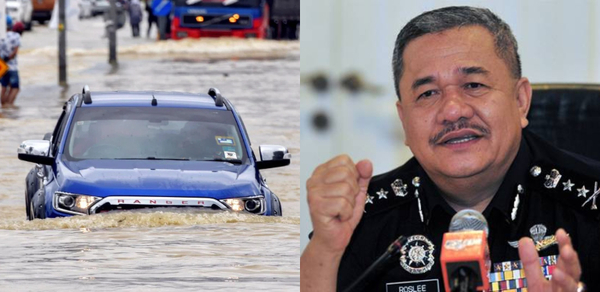 Polis Beri Amaran Jangan Sengaja Redah Banjir Atau Kompaun RM300 Akan