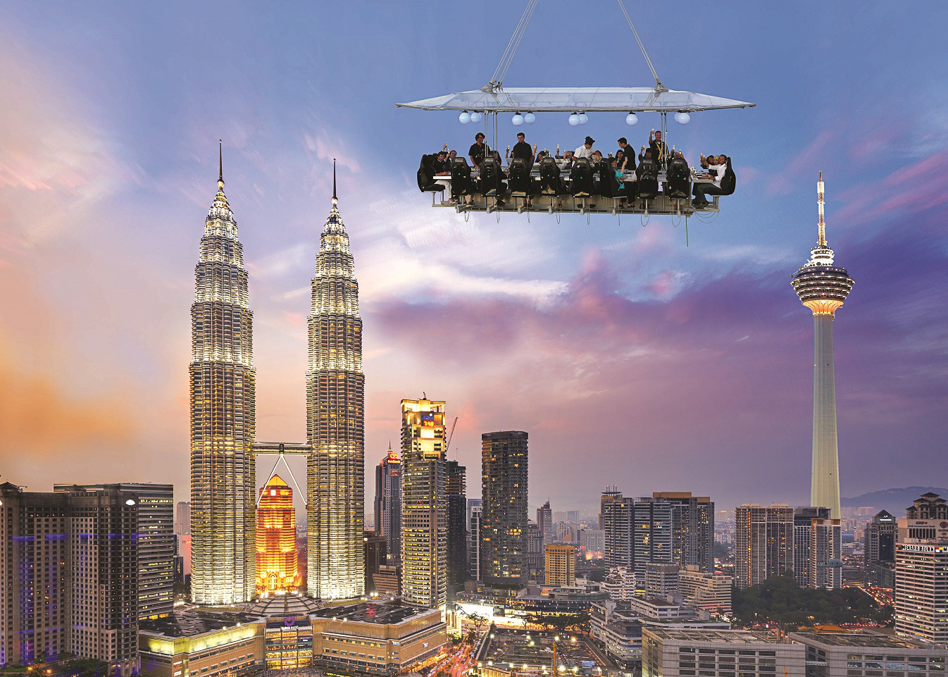 KLites To Experience 'Dinner In The Sky' At A Table Suspended 50M Above