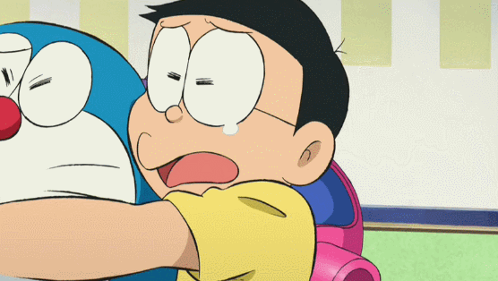 Resultado de imagen de nobita and friends gif