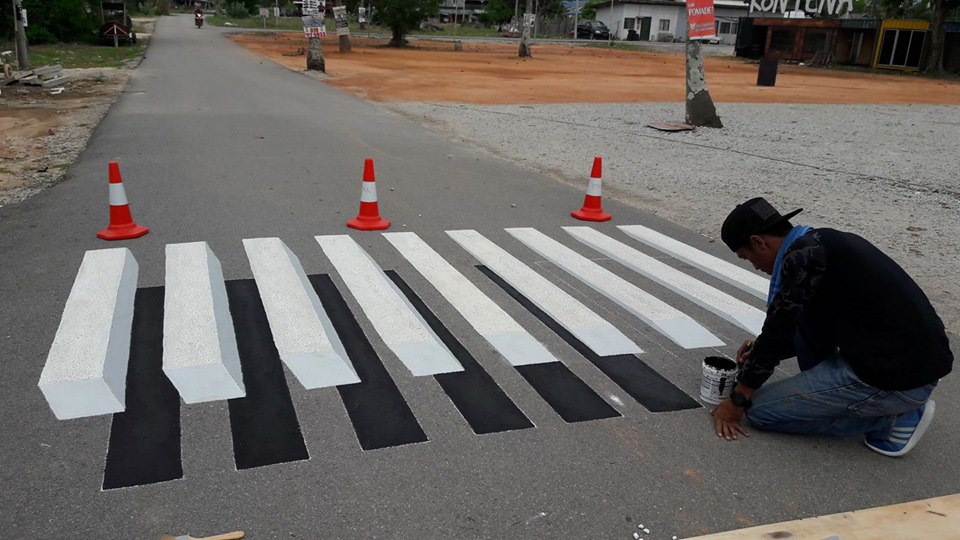 Image result for 3d zebra crossing