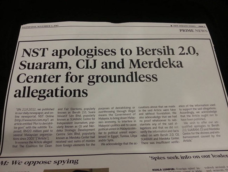 Malaysia's Oldest Newspaper Is Sorry For Baseless Article On