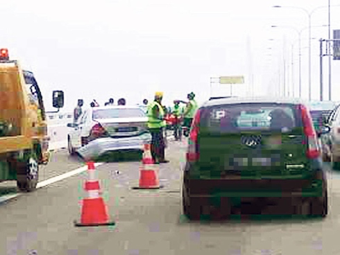 And The First Accident On The Second Penang Bridge Goes To...