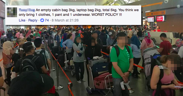 People Are Not Happy With Airasia For Enforcing A 7kg Weight Limit