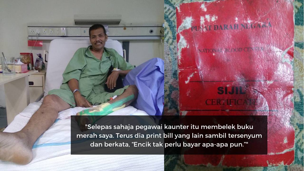 Hanya Kerana Buku Merah Lusuh, Lelaki Ini Tak Perlu Bayar 