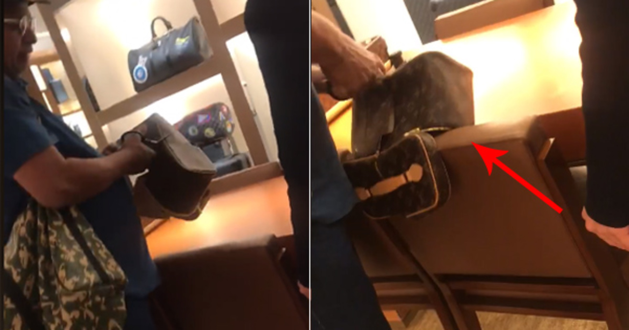 Malay man cuts his Louis Vuitton bag in front of shop assistant in Malaysia  who allegedly treats him and his friend as 'monkeys' - Dimsum Daily