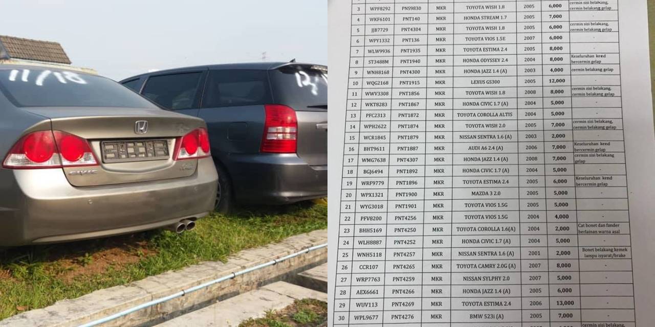 Pada 24 April Nanti Jpj Pulau Pinang Bakal Buat Lelongan Kereta Terpakai Serendah Rm700