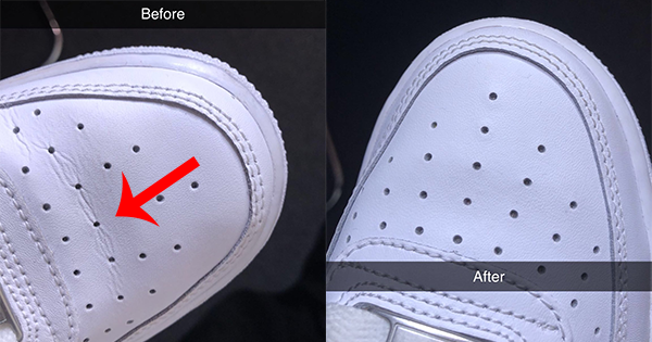 how to get creases out of air force 1 without iron