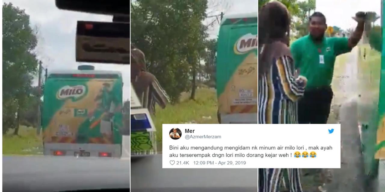 Ibu Mentua Kejar Lori Milo Gara Gara Menantu Mengandung Mengidam Minum Milo Lori Bancuh