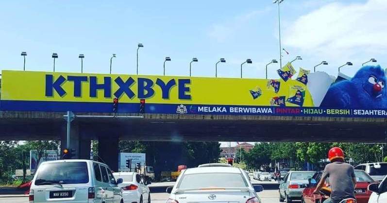 Papan Tanda Kthxbye Di Melaka Diarah Tukar, Kini Dah 