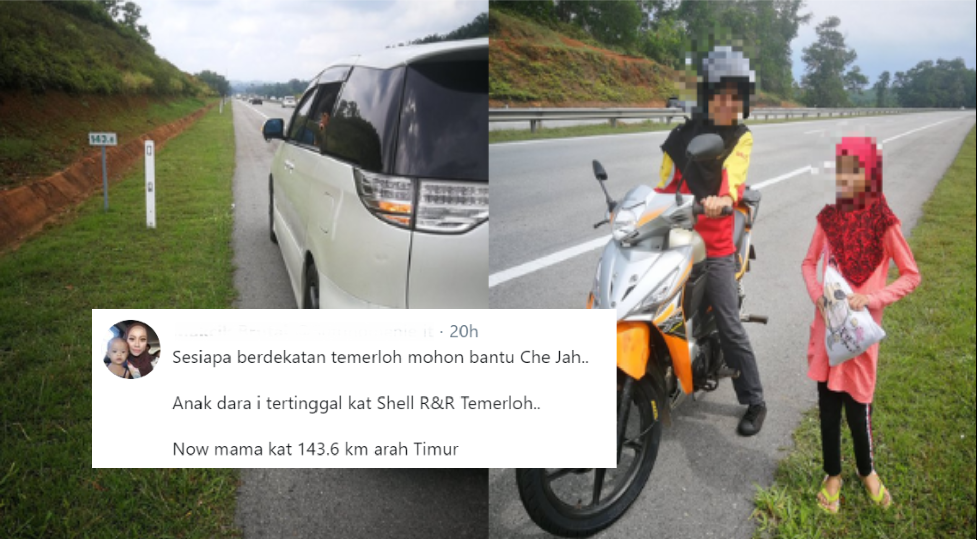 Viral Kisah Ibu Tertinggal Anak Di Stesen Petrol, Netizen 