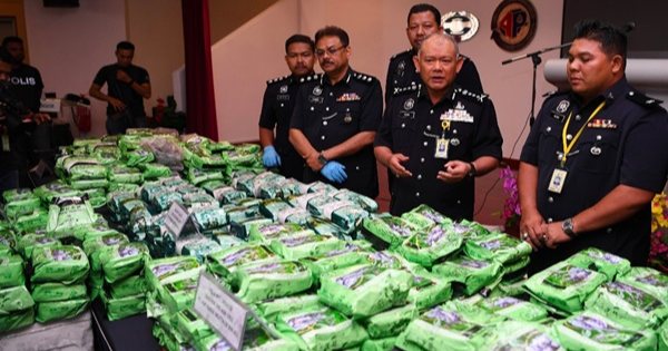 Two Arrested In Subang For Using Chinese Tea Bags To Smuggle 556KG Of Meth