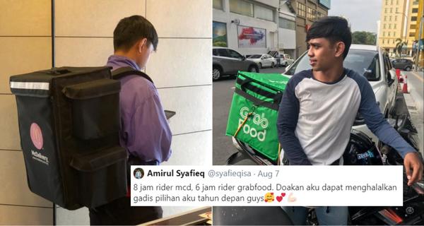 Ramai Puji Lelaki Ini Kerja Rider Mcd Grabfood Sebab Nak Halalkan Gadis Pilihan Tabik