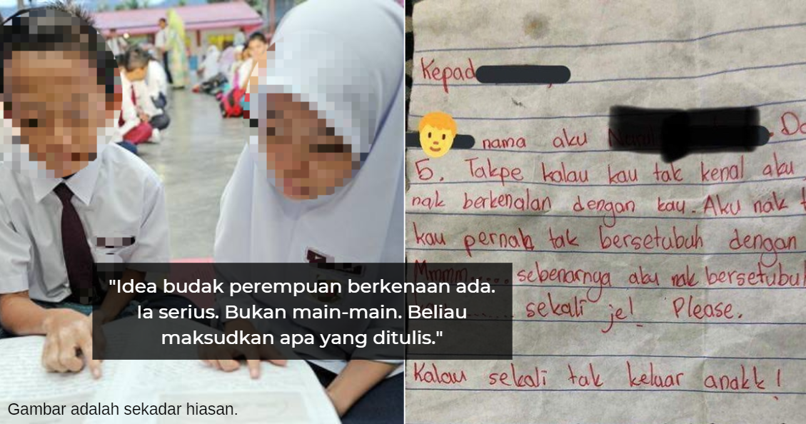 Ibu Terkejut Anak Darjah 6 Terima Surat Ajak Main Ini 