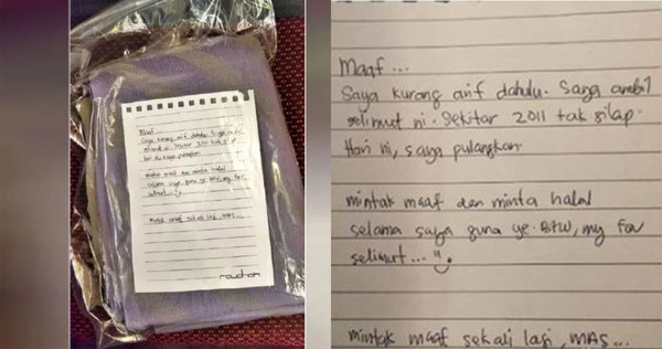 Passenger Returns His Mas In-flight Blanket After 9 Years, Says He's 