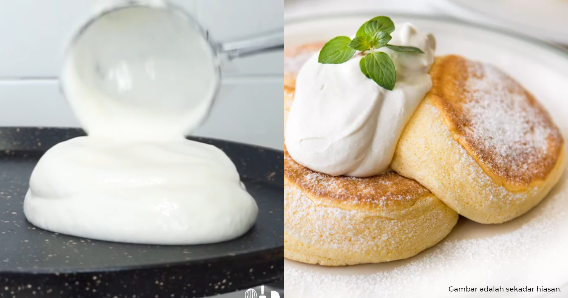 Resepi 'Japanese Fluffy Pancake' Yang Lembut, Gebu, Mudah 
