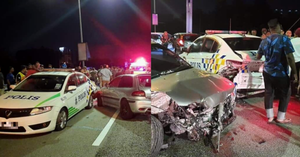 Suspected Drunk Driver Crashes Into A Parked Police Car On The Federal ...