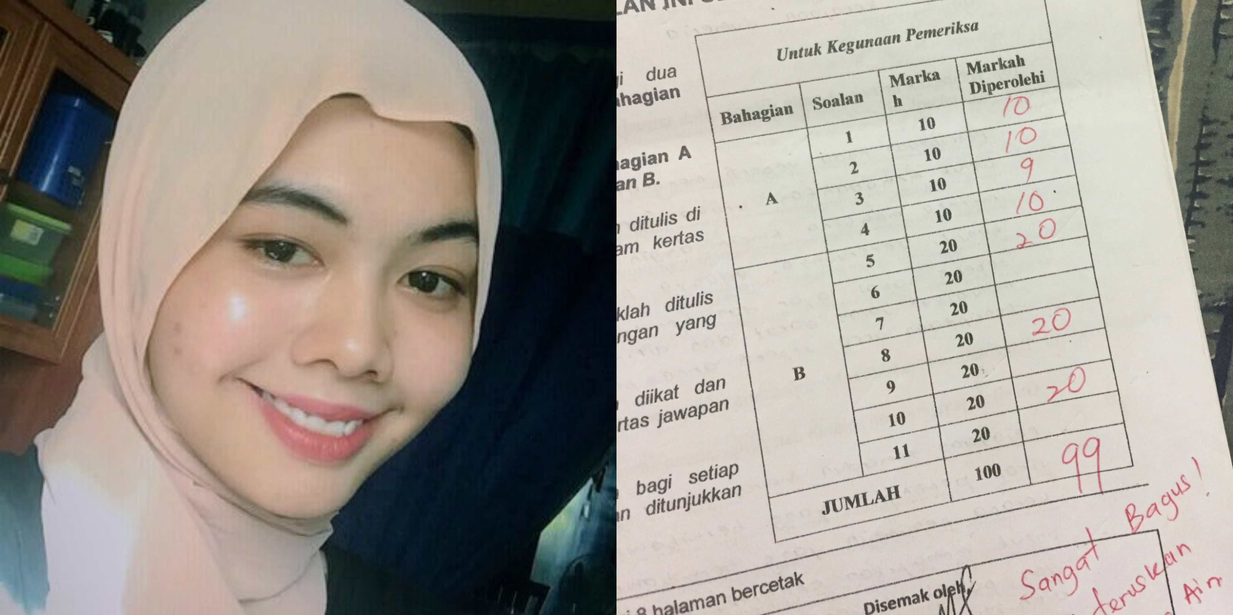 Dapat Markah 99% Dalam Sejarah, Gadis Ini Kongsi Tips 