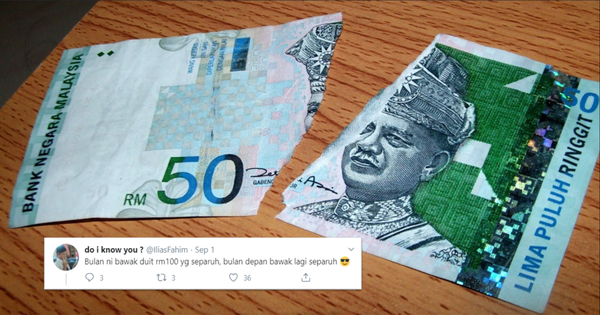 Pria Ini Bagikan Tips Apa yang Harus Dilakukan Jika Uang Sobek, Tapi Respons Netizen Bikin Kamu Bahagia!