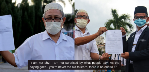 This 65-Year-Old Pak Cik From Negeri Sembilan Is Sitting For SPM For The 1st Time - Vimarsana News
