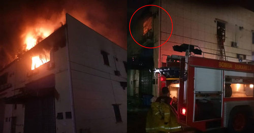 Video Burning Debris Falls From Roof Of Bukit Oug Condominium