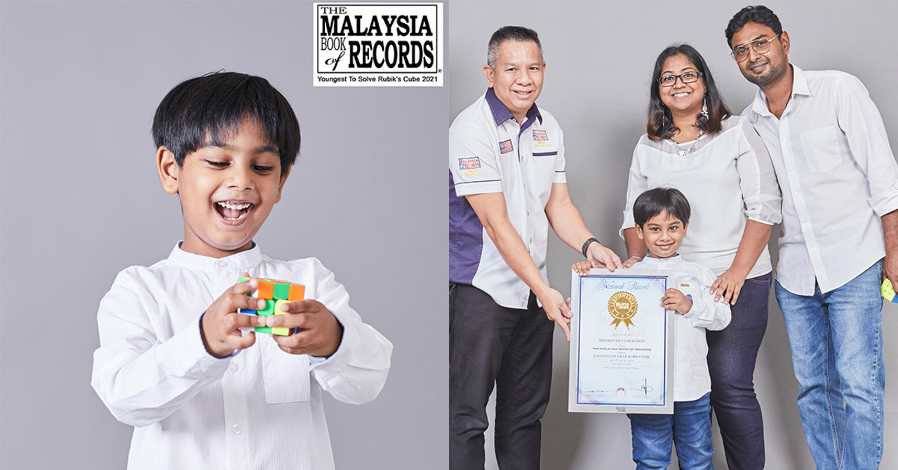 Ten-year-old Malaysian girl sets world record for blindfolded