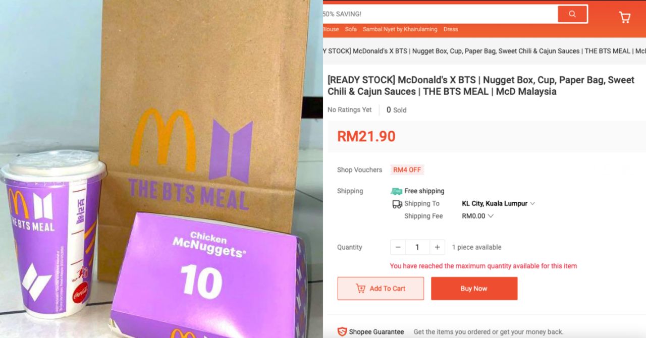 Mcdonald malaysia bts McD's BTS