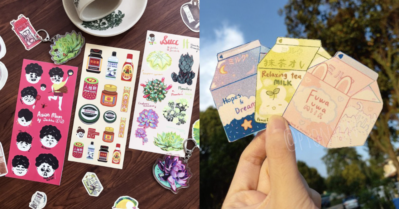 Malaysian Artists Selling Cute And Cheap Stickers On Shopee