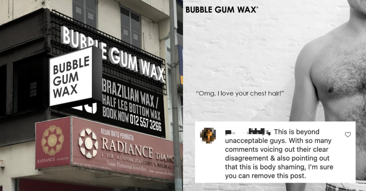 Netizens Slam Bubble Gum Wax For Shaming Men Who Have Chest Hair In An IG  Post