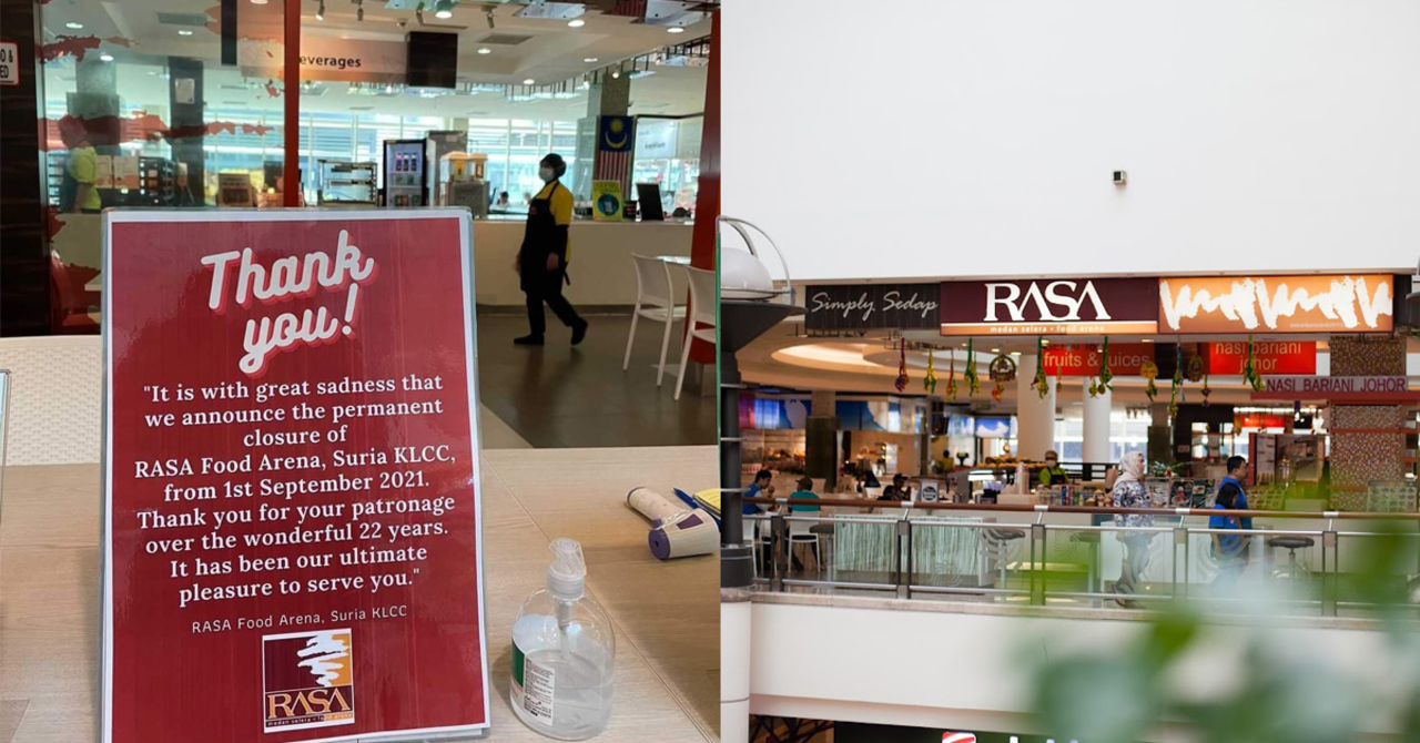 Suria Klcc S Rasa Food Arena Permanently Closes Down After 22 Years