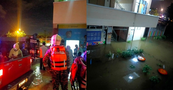 Bomba Selamatkan 32 Guru dan Siswa yang Terjebak Banjir Bandang di Sekolah Serdang