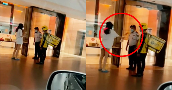 [VIDEO] Une femme jette un verre à un livreur et un agent de sécurité pour ne pas avoir envoyé sa commande