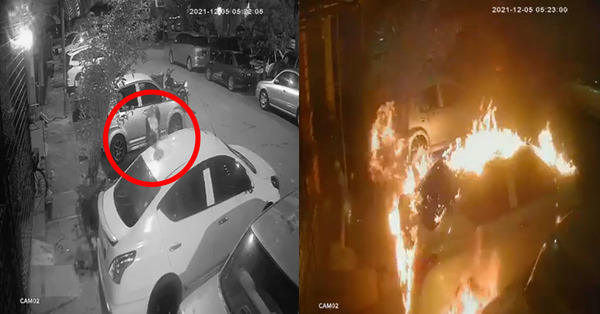 [VIDEO] Un homme en colère met le feu à la voiture d’une femme après qu’elle ait rejeté ses sentiments