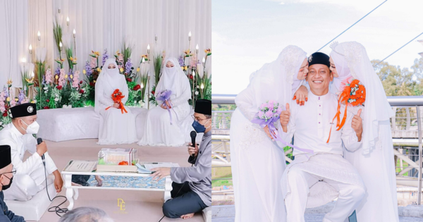 Un homme de Sarawak épouse deux femmes et obtient simultanément une conversation avec les internautes