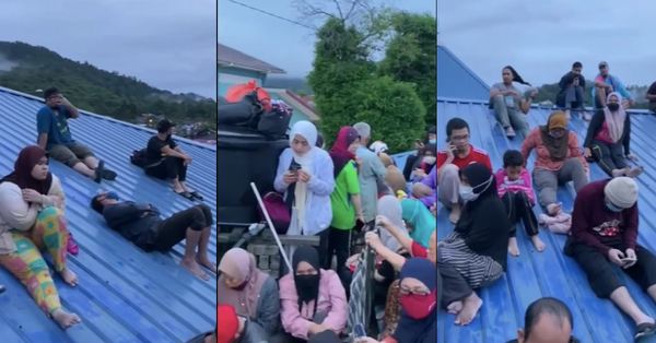 Une vidéo montre des habitants de Hulu Langat s’abritant sur le toit d’un surau pendant plus de 12 heures