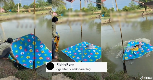 [VIDEO] A atteint plus d’un million de vues, l’action d’une femme portant une natte de couchage sur l’eau vole la vedette