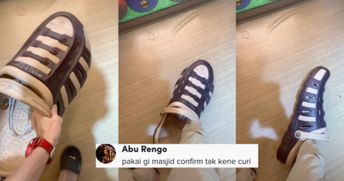 Muka Elok Dah Tapi..” – Datang Pakai Lacoste Balik Pakai LV, Lelaki Ini  'Kantoi' Mencuri Kasut