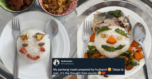 Isteri Kongsi Hidangan Pantang Comel Si Suami Sediakan Tapi Netizen