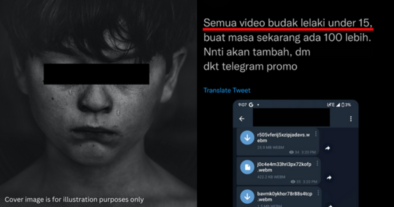 M'sian Telegram Channels Are Selling Child Pornography On Twitter's DS