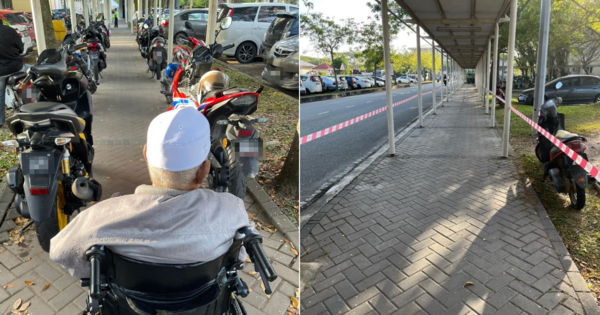 Son Calls Out Irresponsible Motorcyclists For Blocking Wheelchair ...