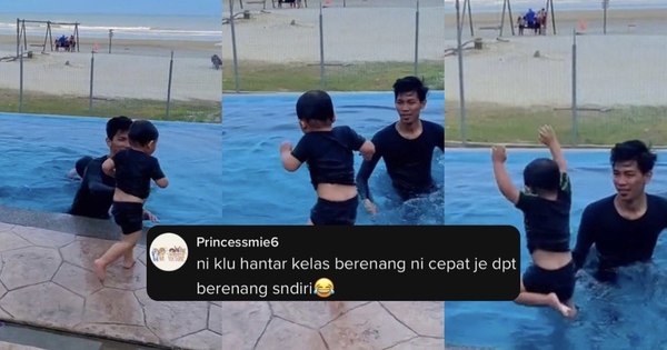 Hati Kental Sangat Ni Budak Lelaki Selamba Terjun Kolam Orang Dewasa Ini Curi Tumpuan 4274