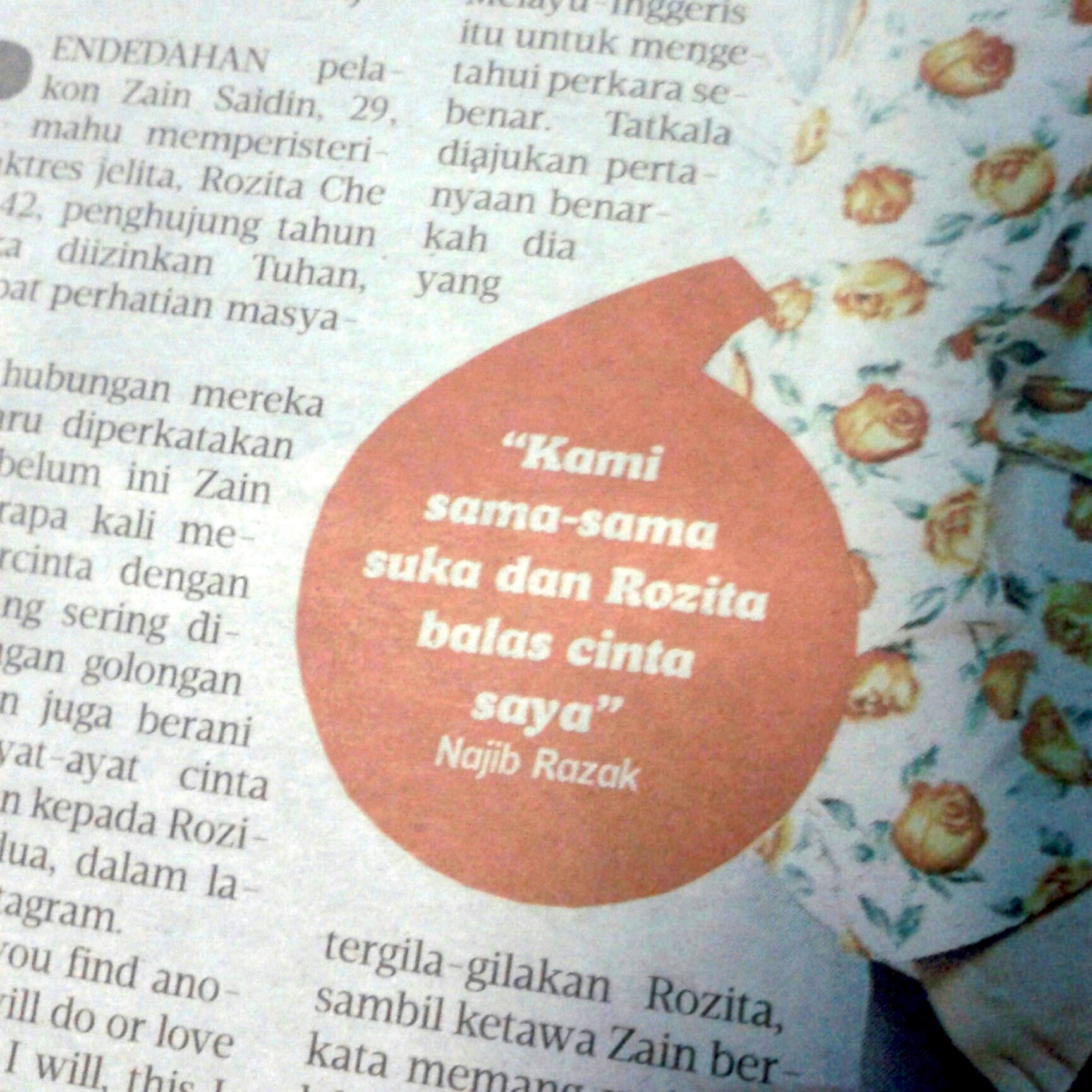 TYPO Rozita Balas Najib Air Suami And More