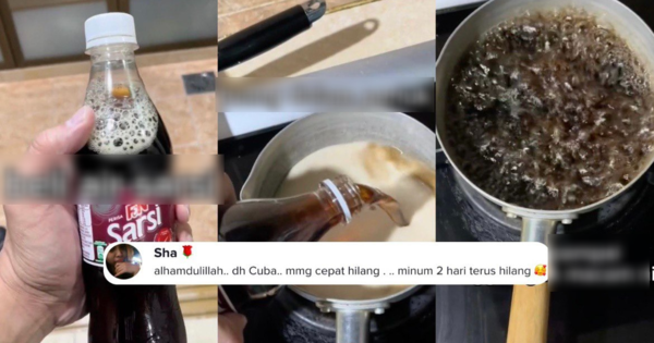 Lelaki Ini Kongsi Cara Nak Kurangkan Batuk Guna Air Sarsi, Ramai Juga