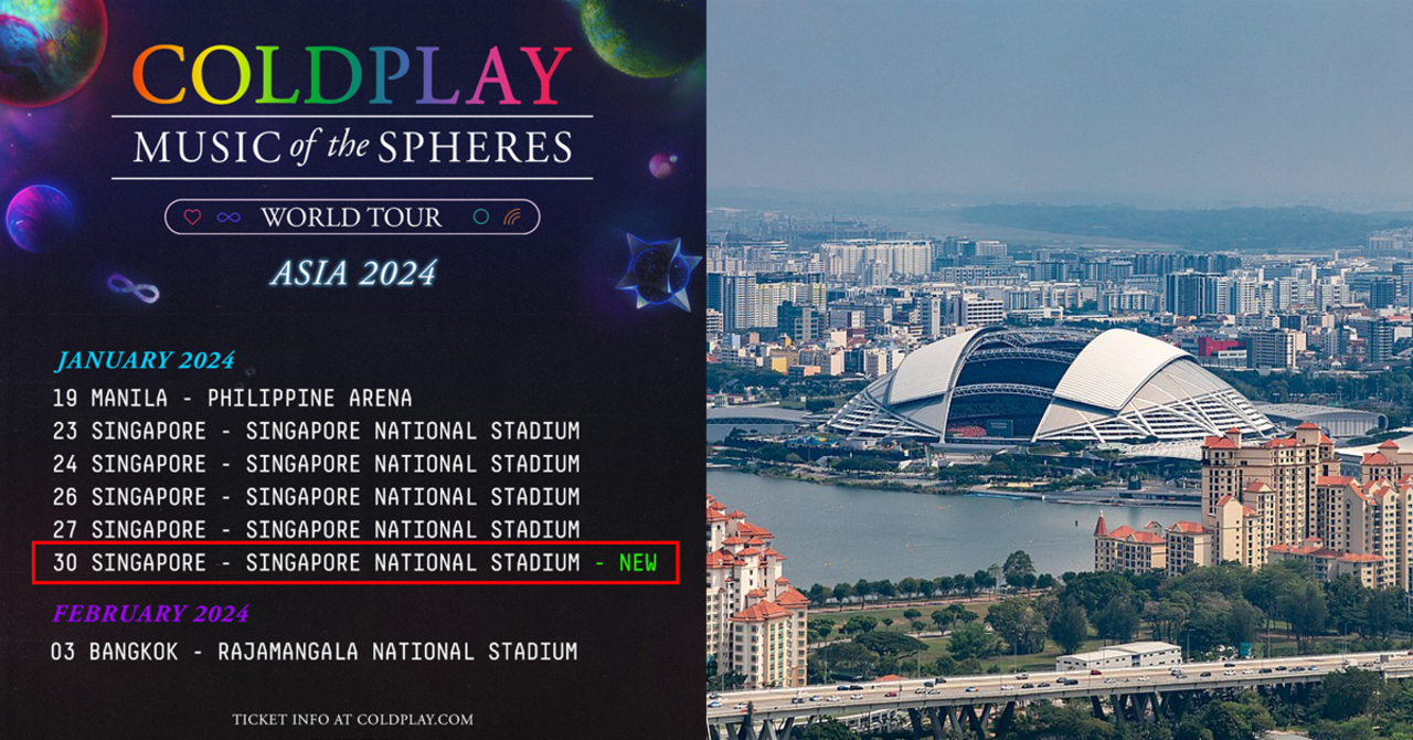Coldplay Tickets Singapore