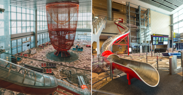 There's A Slide In Changi Airport That Brings You To Your Boarding Gate