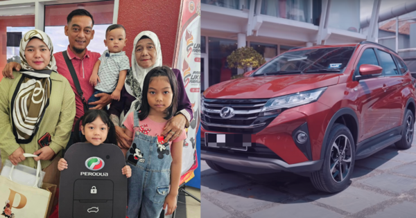 Anak 5 Tahun Menang Cabutan Bertuah Kereta Perodua Aruz - "Kereta Ini Akan Membantu Kami"