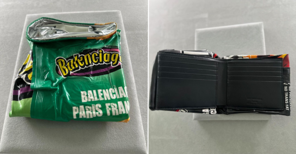 Balenciaga Unveils Wallets That Look Like Crumpled Potato Chip Bags You Find On The Floor