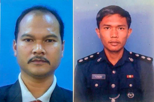 Former Special Action Unit (UTK) personnel Sirul Azhar (left) and Azilah Hadri were convicted of murdering Altantuya.