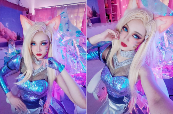 KING ANGEL as K/DA Ahri from 'League of Legends'