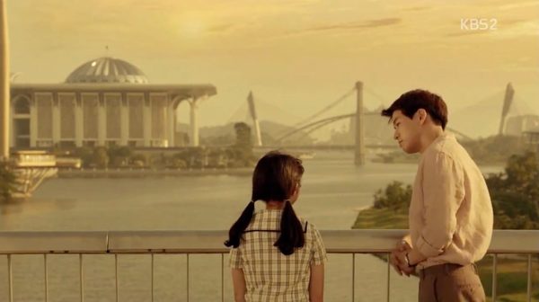 A scene from episode one, which was filmed at Seri Wawasan Bridge in Putrajaya.