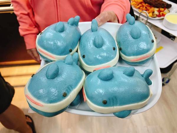 Taiwan's shark-shaped buns.